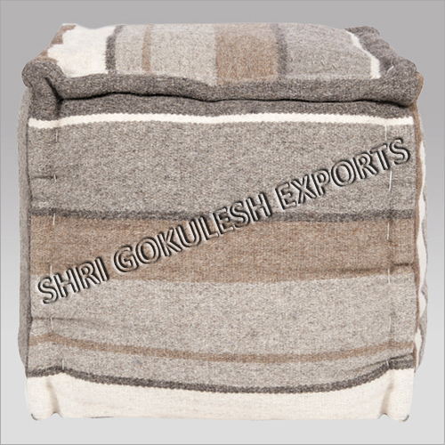 Customized Designer Wool Poufs And Ottoman