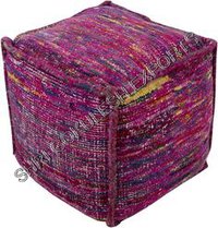 Designer Sari Silk Poufs And Ottoman