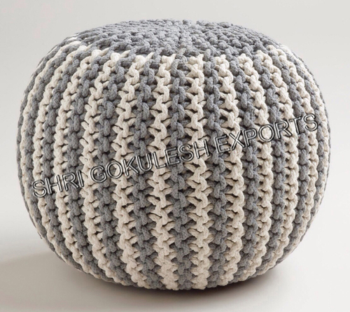Designer Knitted Poufs And Ottoman