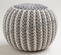 Designer Knitted Poufs And Ottoman