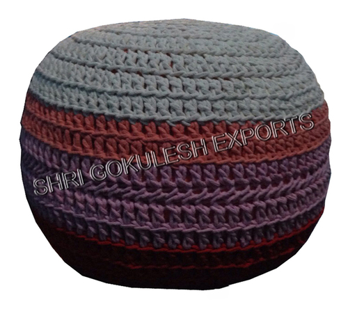 Fancy Knitted Poufs And Ottoman