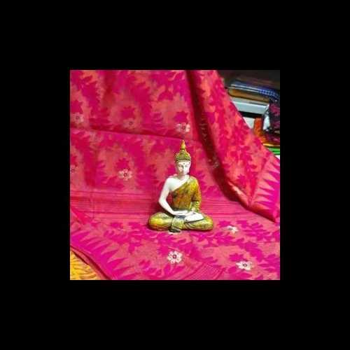 Jamdani Saree - Cotton Silk 5.5 Yards Pink | Classic Look Elegant Design Handcrafted Durable Fabric Unique Style