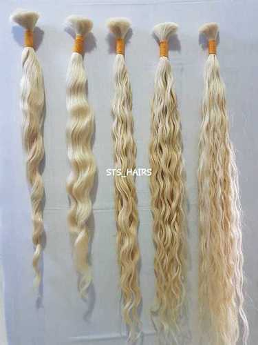 Wavy Blonde Bulk Hair Extension