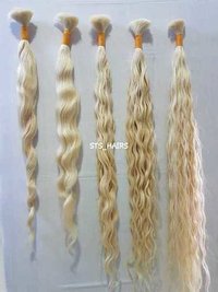 Wavy Blonde Bulk Hair Extension
