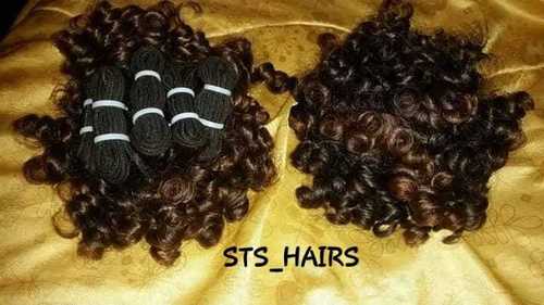 Curly Natural Black Weft Hair Extension