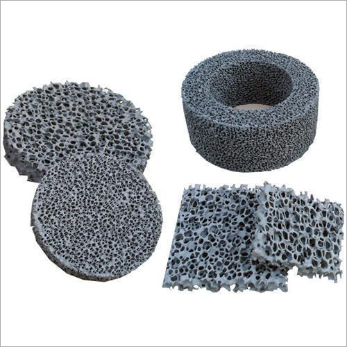 High Thermal Shock Resistance Silicon Carbide Ceramic Foam Filter Diameter: 40-500 Millimeter (Mm)