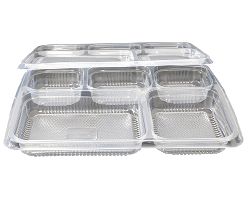 5cp Plastic Meal Tray By DISPOSABLE POINT