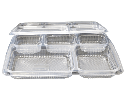 5cp Plastic Meal Tray