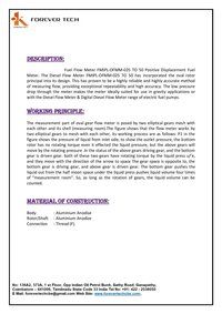 Fuel Flow Meter