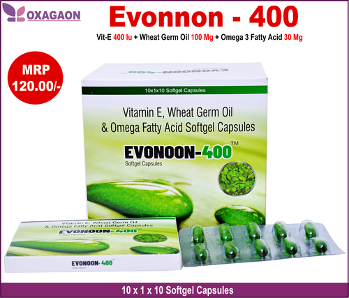 Vitamin E Wheat Germ Oil And Omega Fatty Acid Softgel Capsules