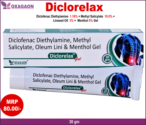 Diclofenac Diethylamine Methyl Salicylate Oleum Lini And Menthol Gel Grade: Medical Grade