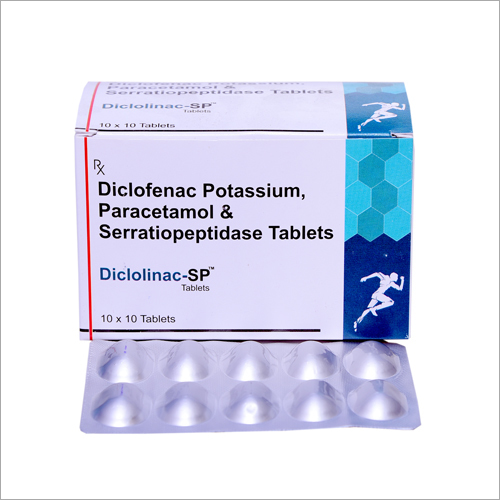 Diclofenac Potassium Paracetamol And Serratiopeptidas Tablets
