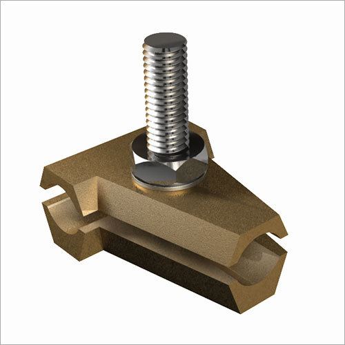 Brass T Clamp with SS Bolt for Copper Conductor By AXIS ELECTRICAL COMPONENTS (I) P. LTD.