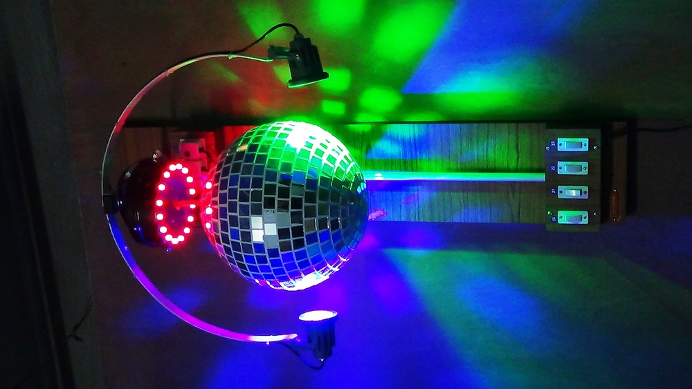 Imi-1305 Mirror Ball Bundle With Pin-Spot - Color Code: Multicolour