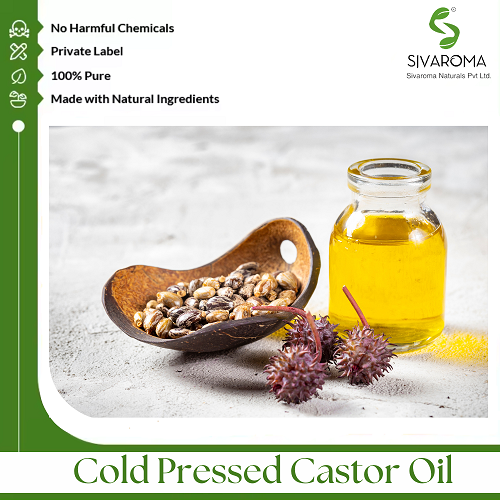 Castor Oil - 100% Pure Neutral pH | Pale Yellow Derived from Castor Seeds 2-Year Shelf Life Suitable for Various Packaging Weights
