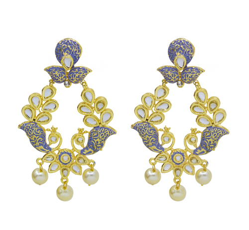 New Fancy Design Kundan Minakari Earring For Girl & Women