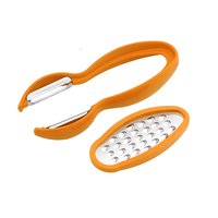 Kitchen 2-in-1 Plastic Double Sided Peeler & Grater