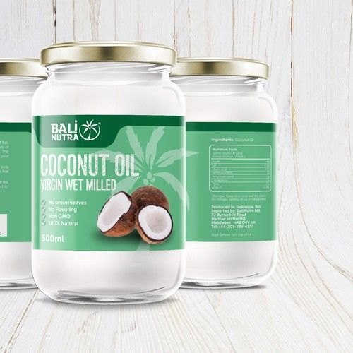Shrink Labels For Coconut Oil Bottle