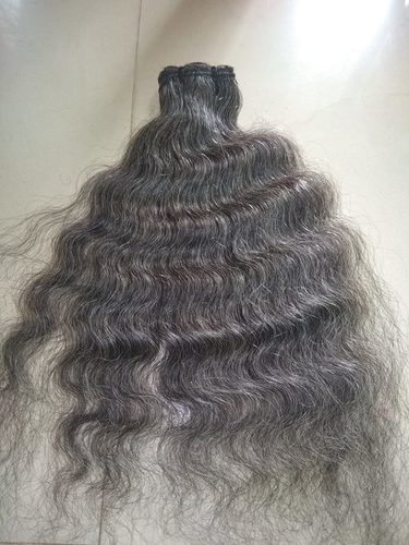NATURAL GRAY WEPT HAIR EXTENSION