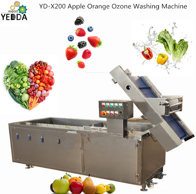 Automatic Fruit Vegetable Bubble Ozone Washing Machine