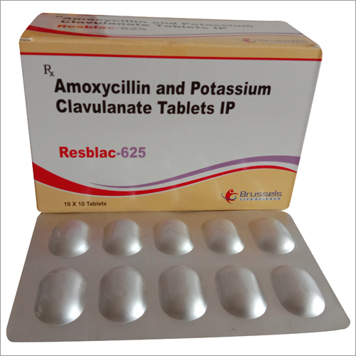 Resblac 625 Tablet Ingredients: Amoxicilin 500 Mg + Clavulanic Acid 125 Mg Tab