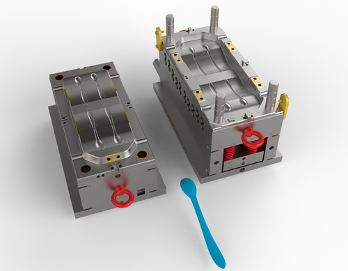 Plastic Injection Spoon Mould Cavity: 4 Cavity