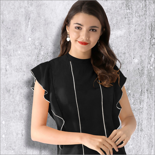 Plain Ladies Black Top