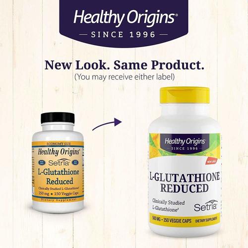 Healthy Origins Setria L Glutathione 500 mg 150 Veggie Caps