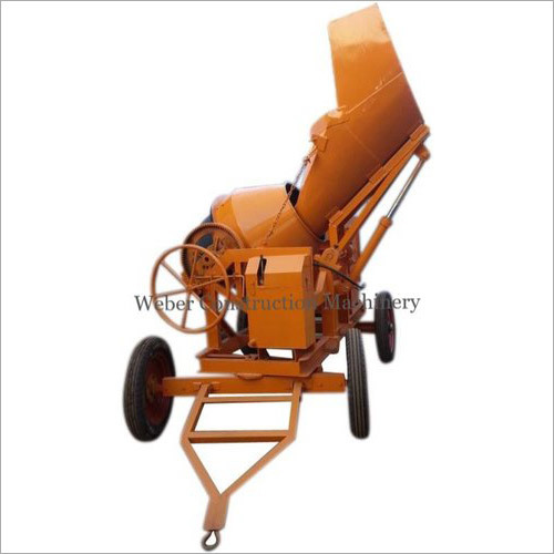 Mobile Concrete Mixer With Hy. Hopper For Construction Use