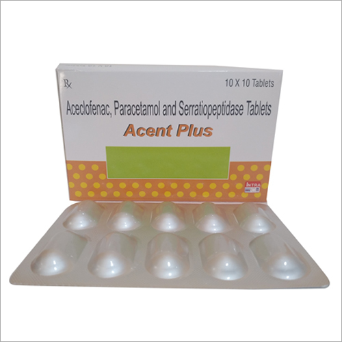 Aceclofenac Paracetamol And Serratiopeptidase Tablets