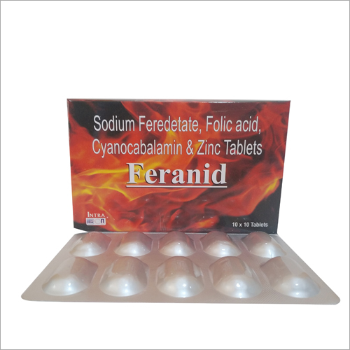 Sodium Feredetate Folic Acid Cyanocabalamin and Zinc Tablets