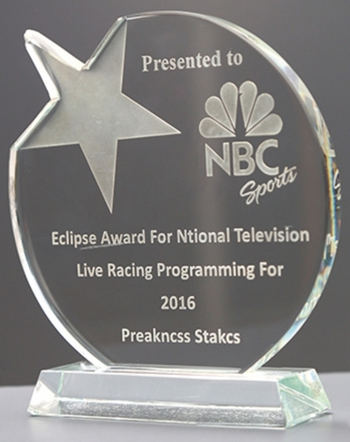 Scratch Proof Finely Finished Glass Trophies For Corporate Use