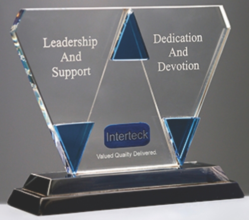Crack Proof Latest Design Precisely Crafted Glass Trophies