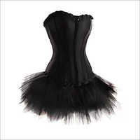 Womens Black Sating Black Tutu Skirt