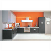 Plywood L Shape Modular Kitchen
