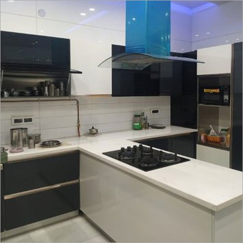 T Shape Modular Kitchen