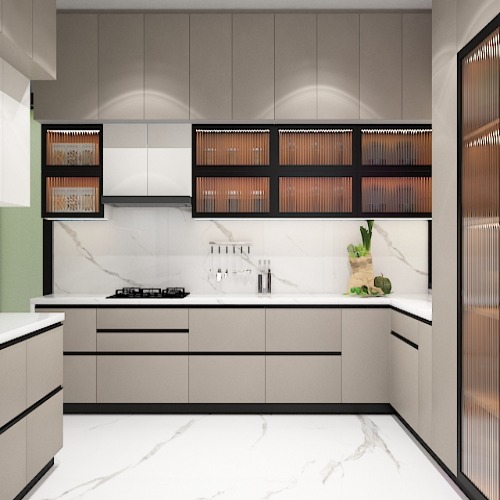 L Shape Modular Kitchen