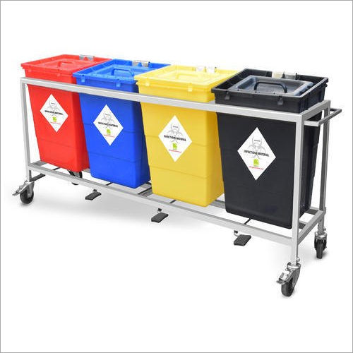 15 Ltr Biomedical Waste Segregation Trolley