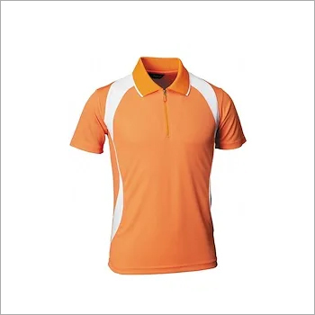 Mens Half Sleeve T-Shirt - Cotton Blend, Sizes L, M, S, XL | Short Sleeve Polo Collar Design for Casual Male Wear