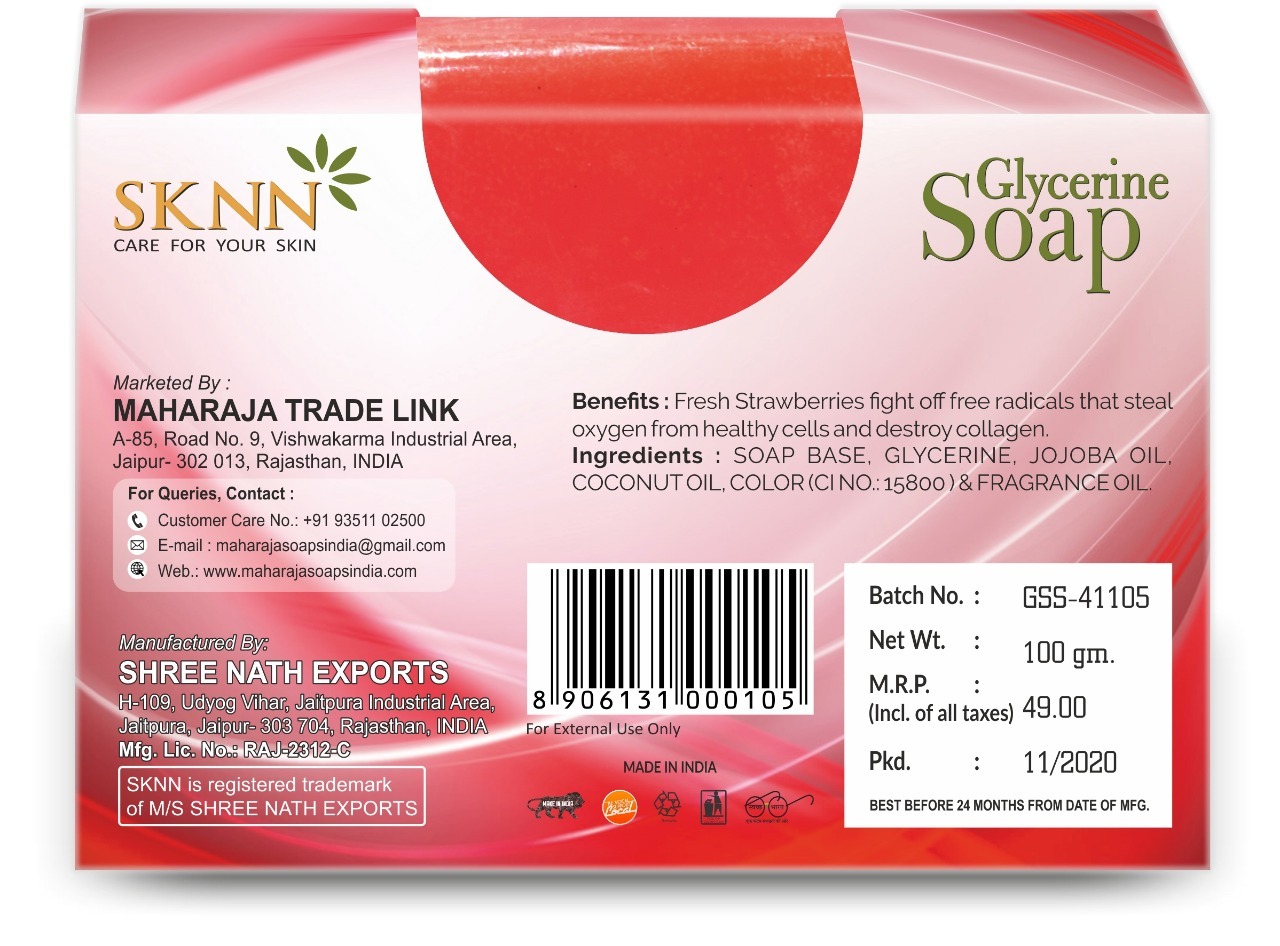 Strawberry Glycerine Soap