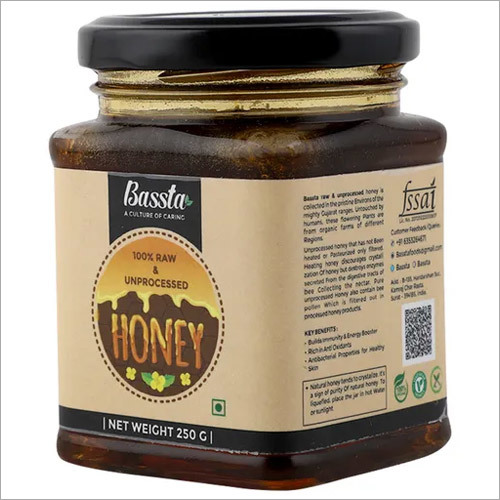 Bassta 250Gm Raw And Unprocessed Honey