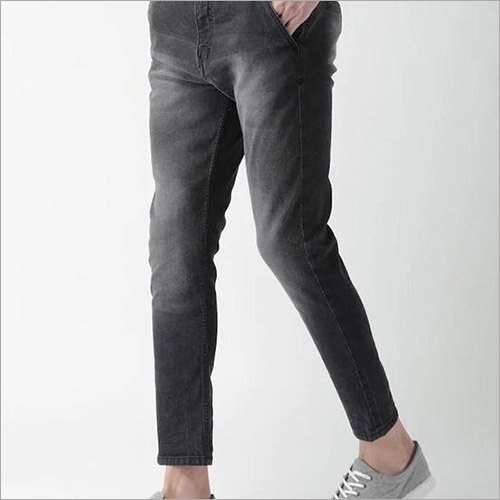 Denim Mens Black Slim Fit Stretchable Jeans