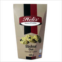 Oatmeal Cookies - Wheat Flour, 60g | Chocolate Chips, Crispy Texture, Convenient Packaging, Oatmeal Goodness, Wholesome Snack