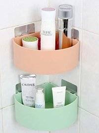 Adhesive Corner Plastic Shelf