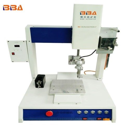 Silver Robot Soldering Double-Y R-Axis Rotation Led Strip Soldering Machine