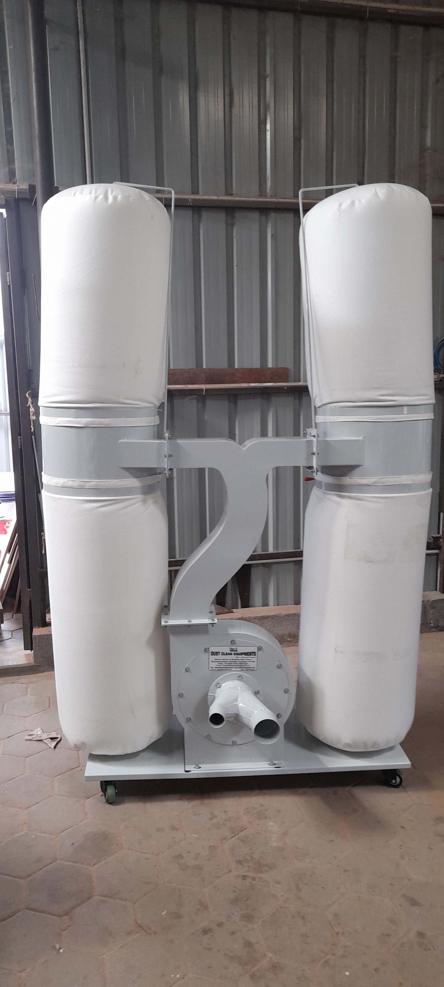 Double Pair Bag Wood Dust Collector