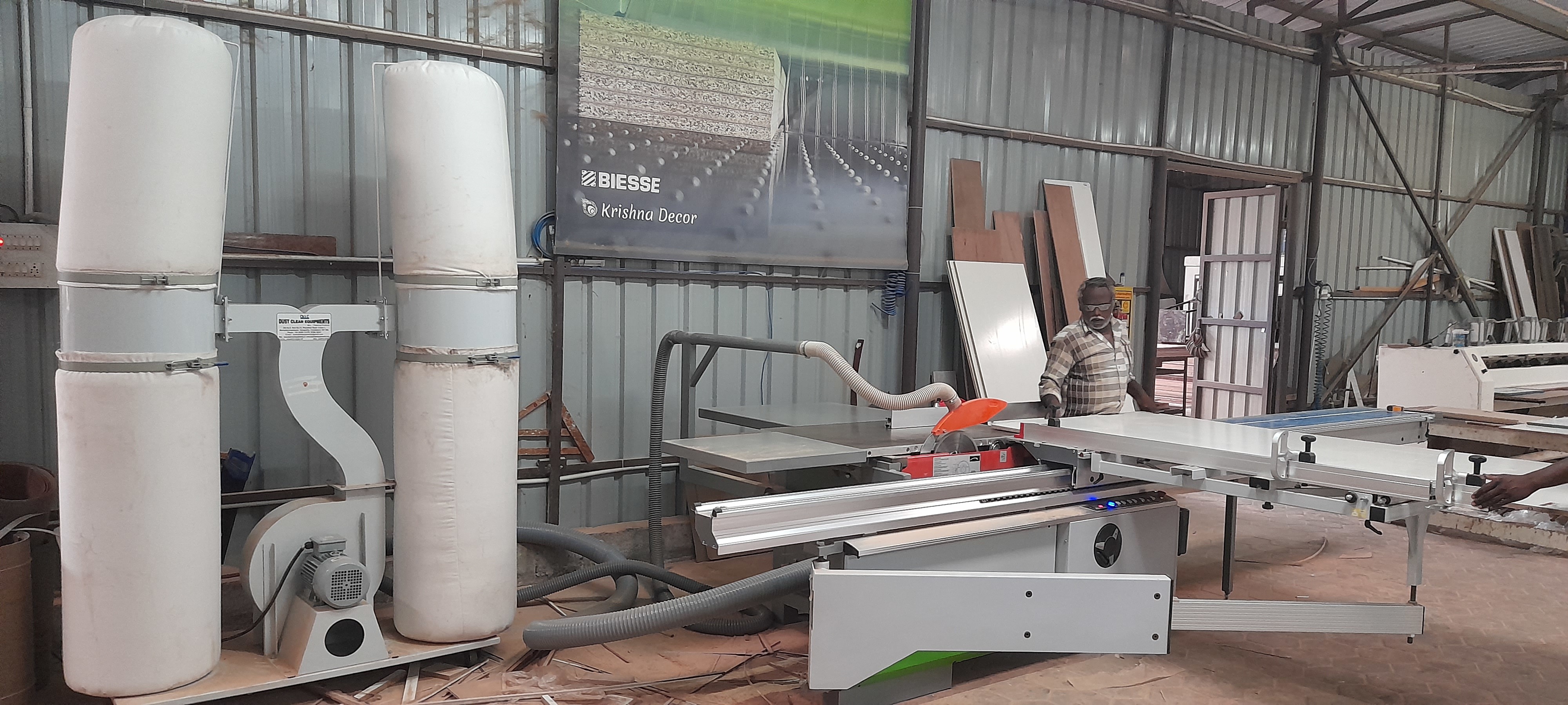 Double Pair Bag Wood Dust Collector