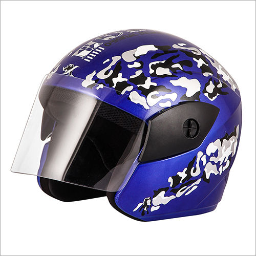 Printed Half Face Bike Helmet