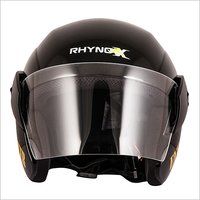 Black Half Face Bike Helmet