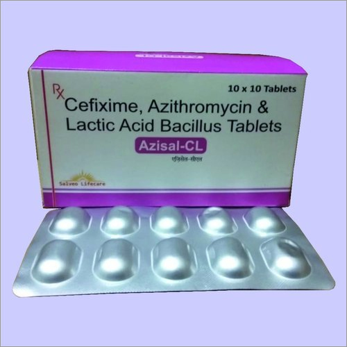 Cefixime,Azithromycin And Lactic Acid Bacillus Tablets